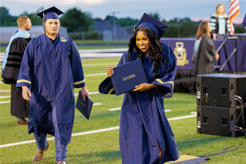 Students celebrate graduating